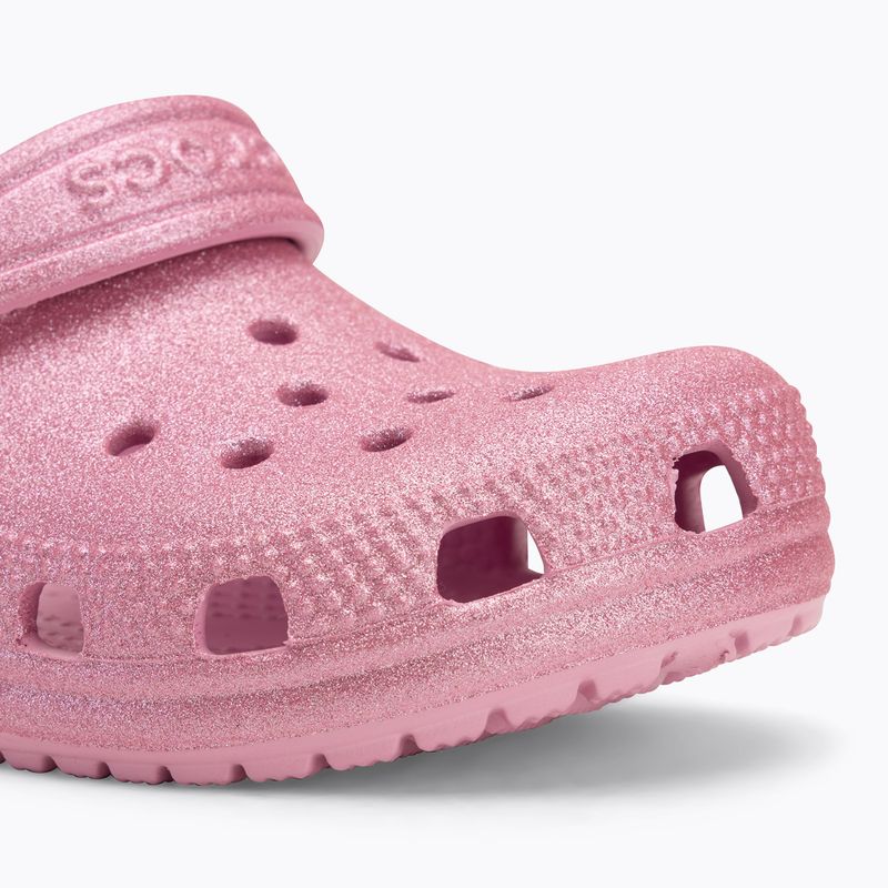 Vaikiškos šlepetės Crocs Classic Glitter Clog Toddler pink tweed glitter 8