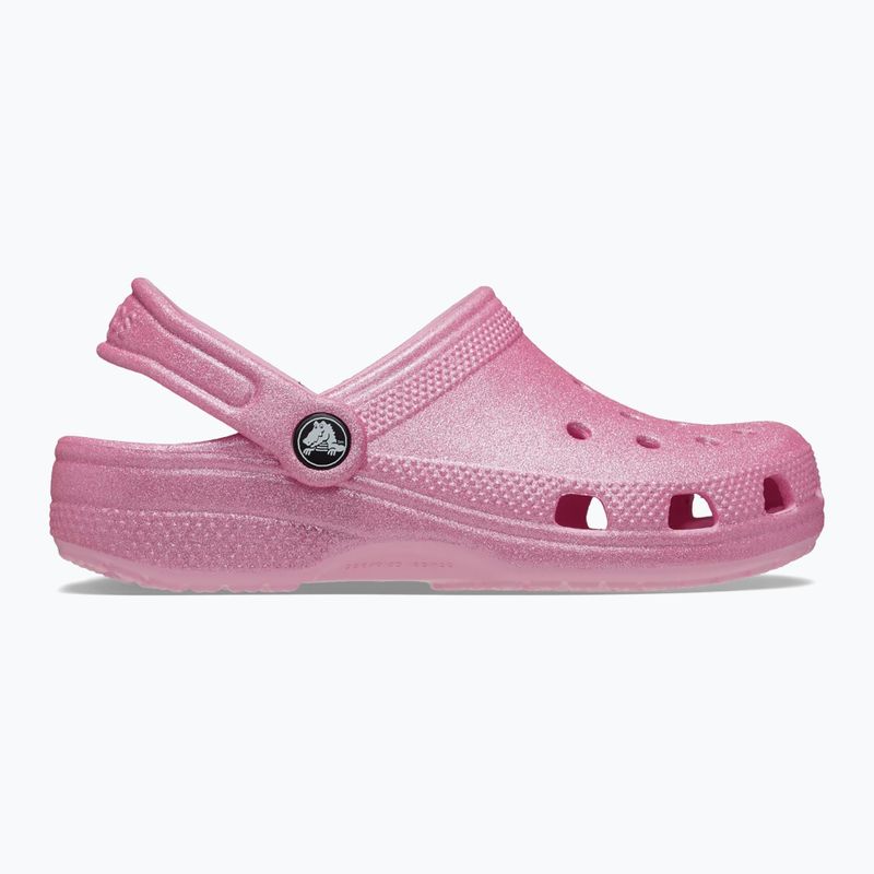 Vaikiškos šlepetės Crocs Classic Glitter Clog Kids pink tweed glitter 2