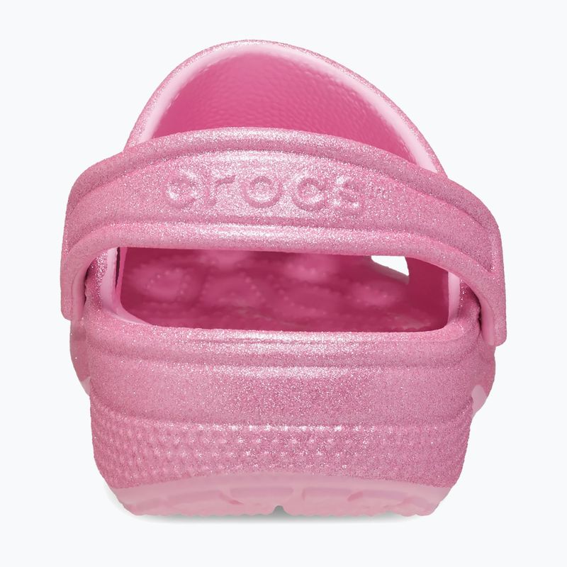 Vaikiškos šlepetės Crocs Classic Glitter Clog Kids pink tweed glitter 3