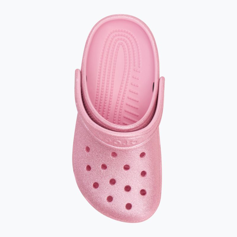 Vaikiškos šlepetės Crocs Classic Glitter Clog Kids pink tweed glitter 6