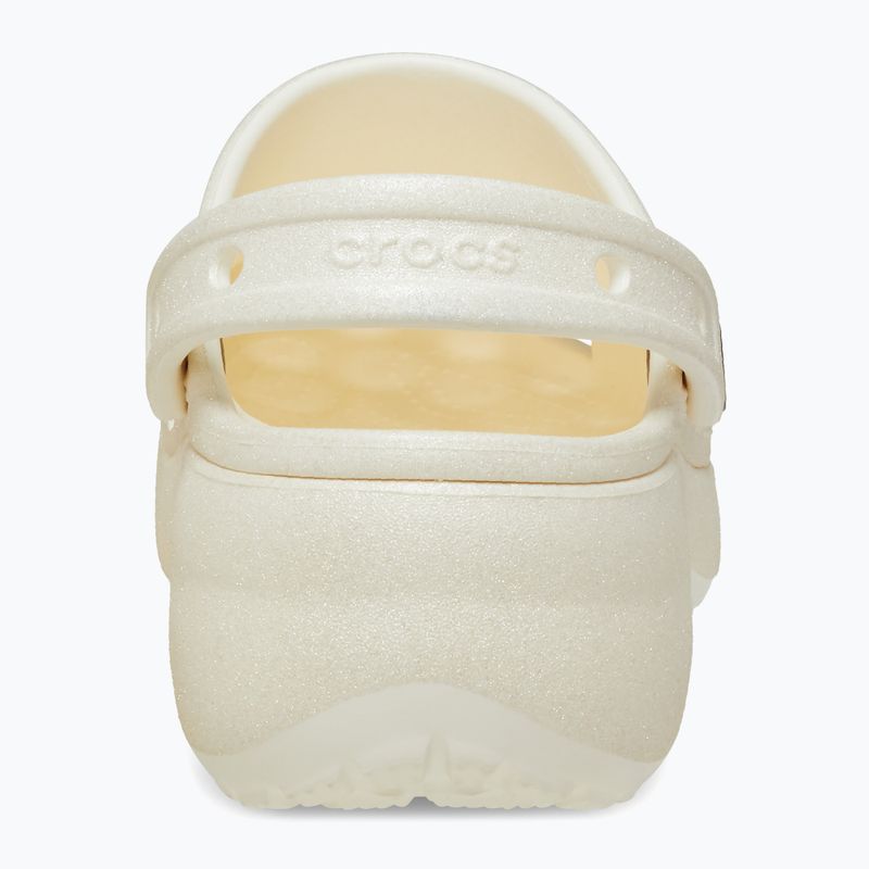 Moteriškos šlepetės Crocs Classic Platform Glitter chalk 11