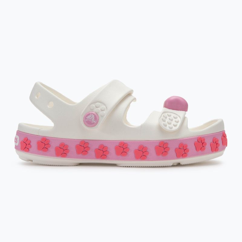 Vaikiški sandalai Crocs Crocband Cruiser Pet Kids white/pink tweed 2