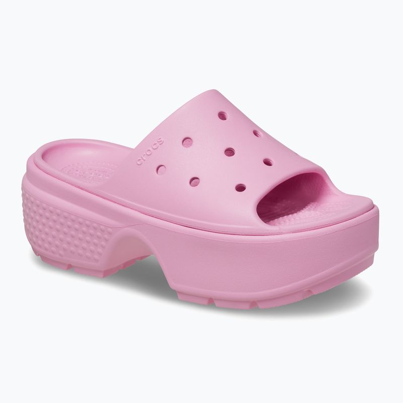 Moteriškos šlepetės Crocs Stomp Slide pink tweed 8