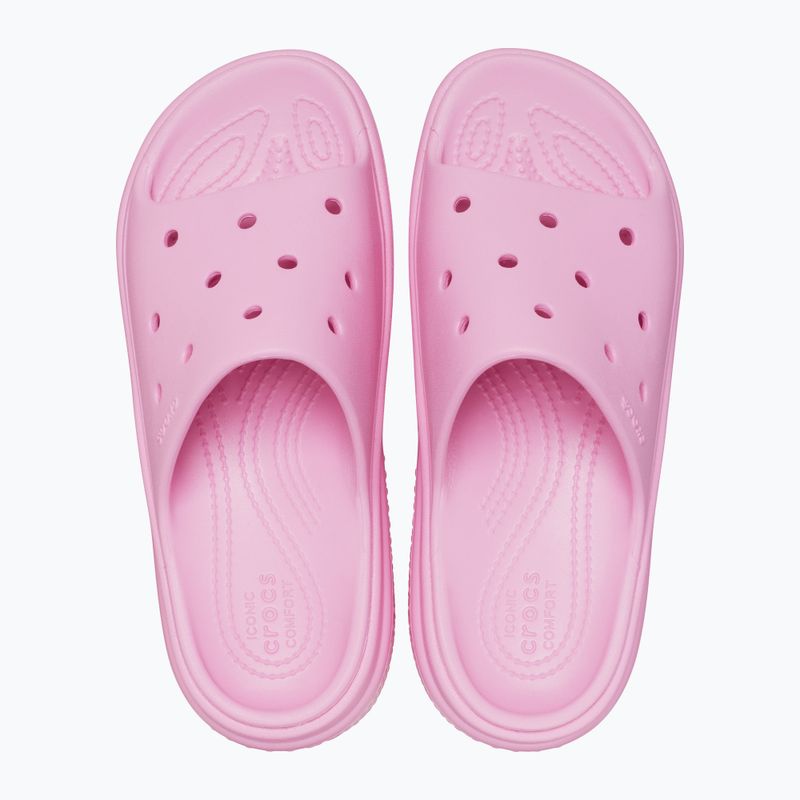 Moteriškos šlepetės Crocs Stomp Slide pink tweed 12