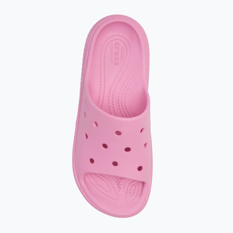 Moteriškos šlepetės Crocs Stomp Slide pink tweed 5
