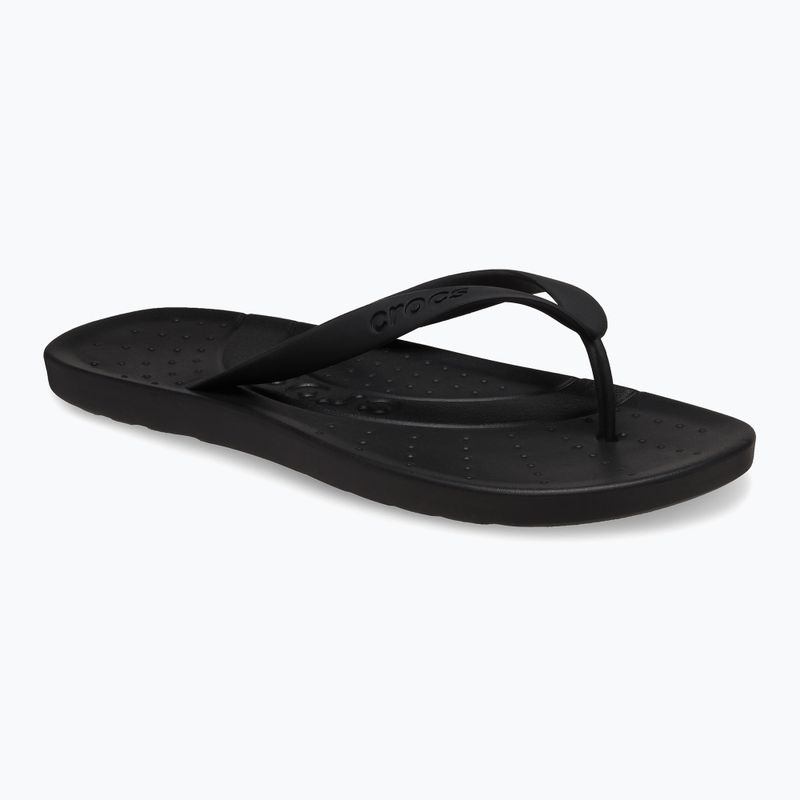 Šlepetės per pirštą Crocs Flip black