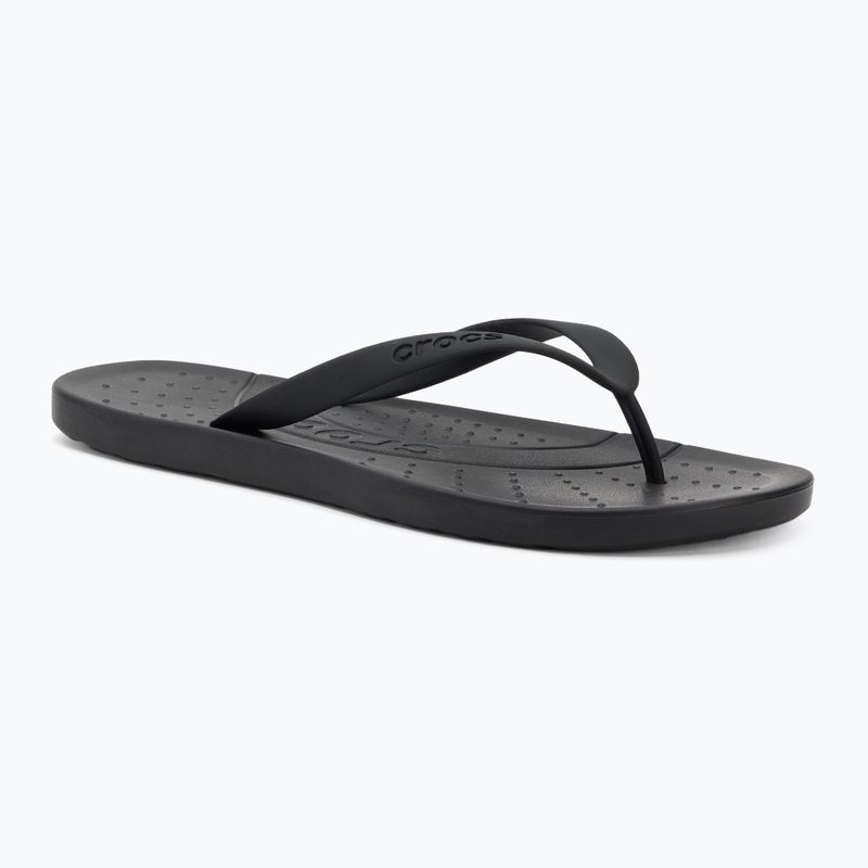 Šlepetės per pirštą Crocs Flip black