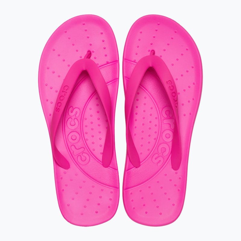 Šlepetės per pirštą Crocs Flip pink crush 2