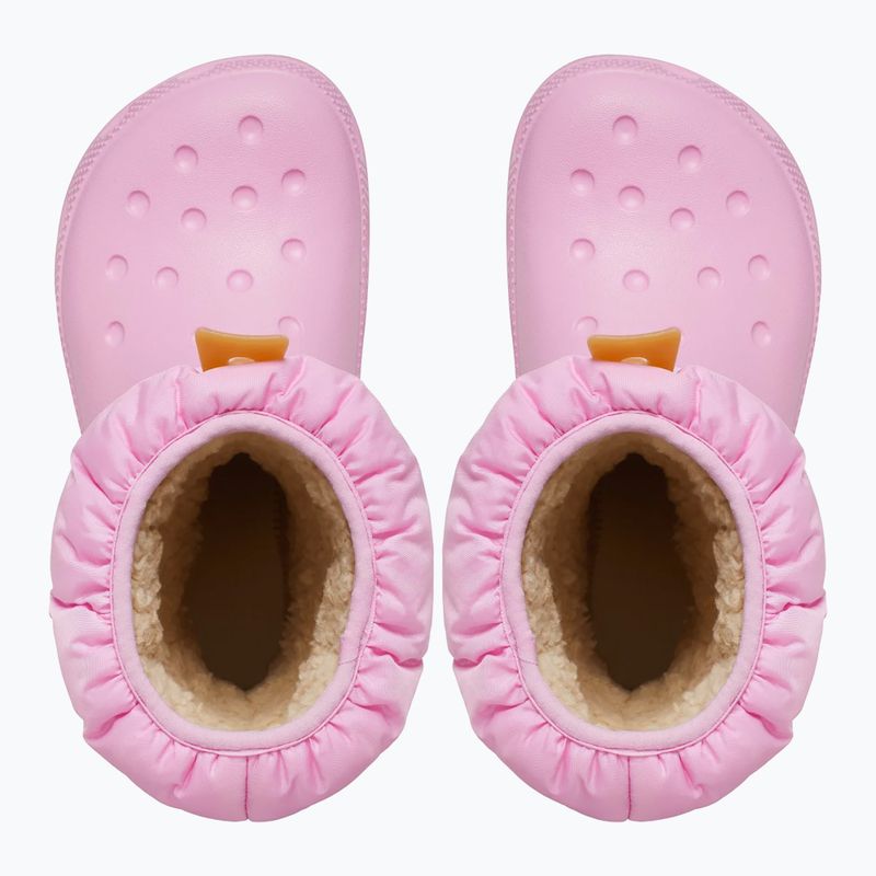 Vaikiški sniego batai Crocs Classic Neo Puff pink tweed/gum 12