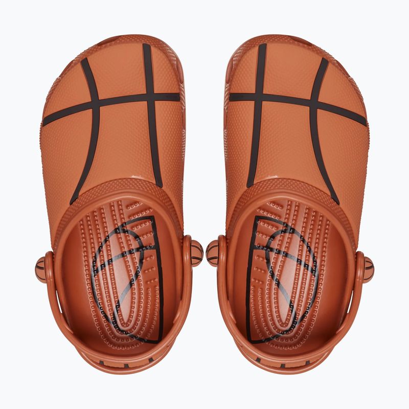 Vaikiškos šlepetės Crocs Classic Basketball Clog K sienna 4