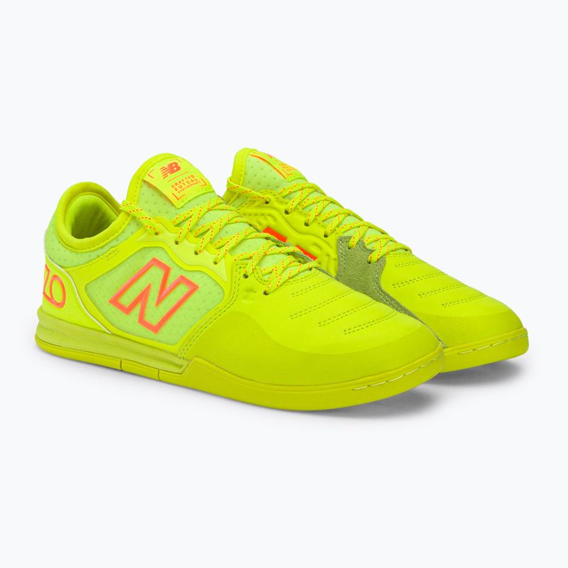 Vyriški futbolo bateliai New Balance Audazo V5+ Pro IN geltoni MSA1IY55 4