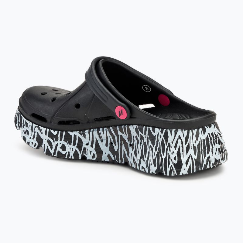 Moteriškos šlepetės SKECHERS JGoldcrown Max Cushioning Foamies Love True black 4