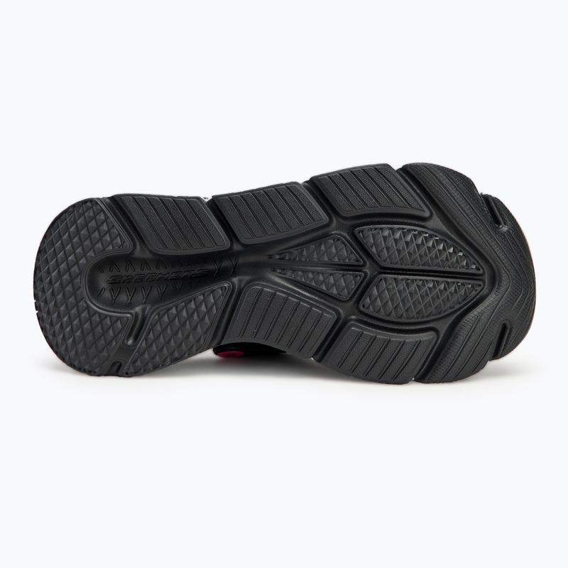 Moteriškos šlepetės SKECHERS JGoldcrown Max Cushioning Foamies Love True black 5