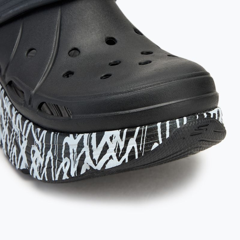 Moteriškos šlepetės SKECHERS JGoldcrown Max Cushioning Foamies Love True black 8