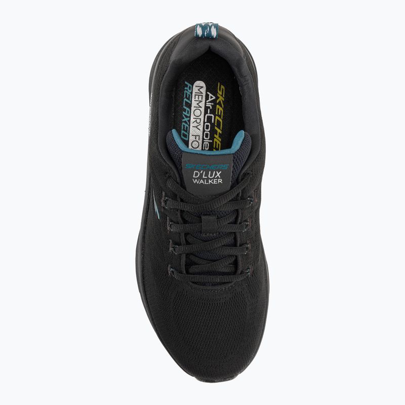 SKECHERS vyriški D'Lux Walker Get Oasis black/teal batai 6