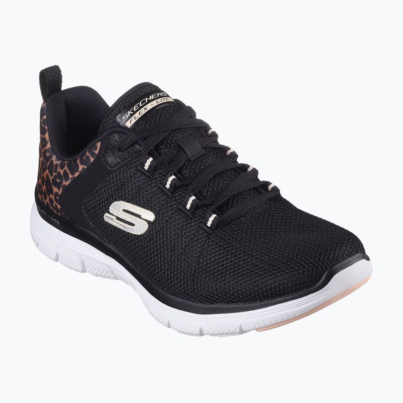Moteriški batai SKECHERS Flex Appeal 4.0 Wild Ballad black/leopard 8