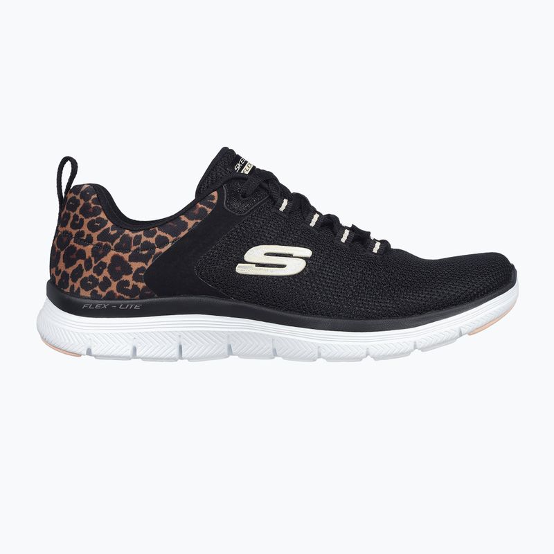 Moteriški batai SKECHERS Flex Appeal 4.0 Wild Ballad black/leopard 9