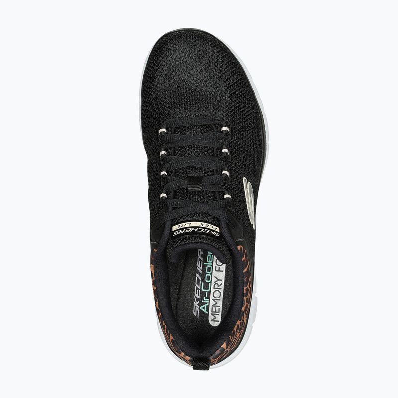 Moteriški batai SKECHERS Flex Appeal 4.0 Wild Ballad black/leopard 12