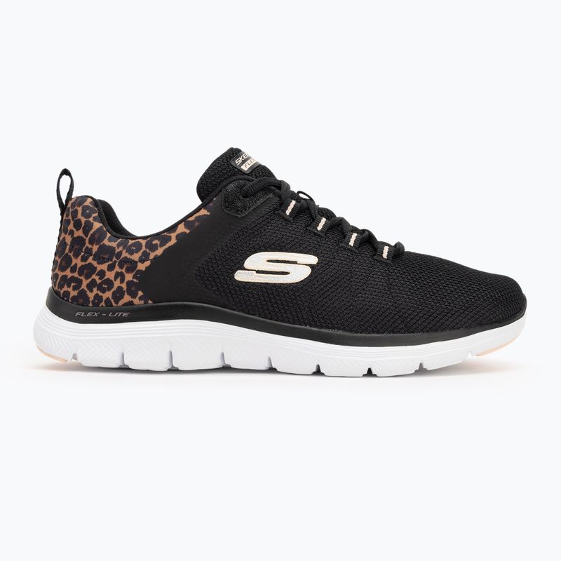 Moteriški batai SKECHERS Flex Appeal 4.0 Wild Ballad black/leopard 2