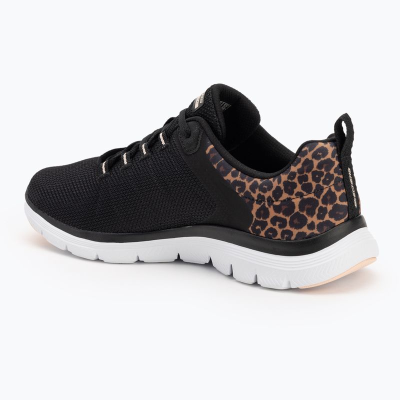 Moteriški batai SKECHERS Flex Appeal 4.0 Wild Ballad black/leopard 3