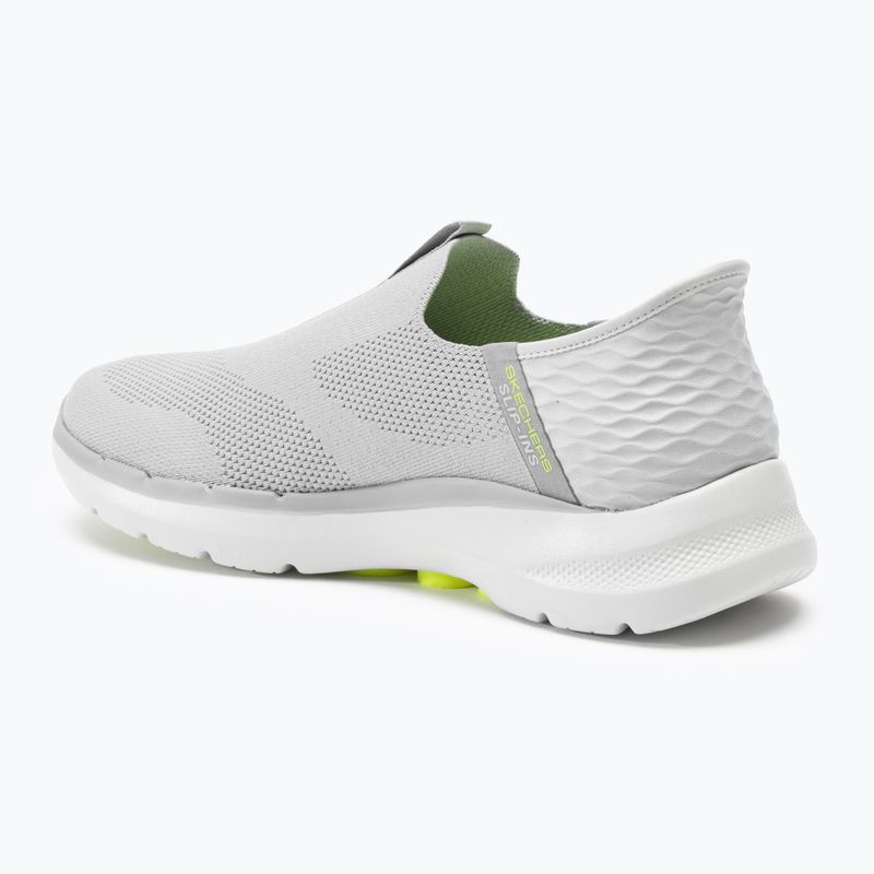 Vyriški batai SKECHERS Slip-ins Go Walk 6 Easy On grey/grey/green 3
