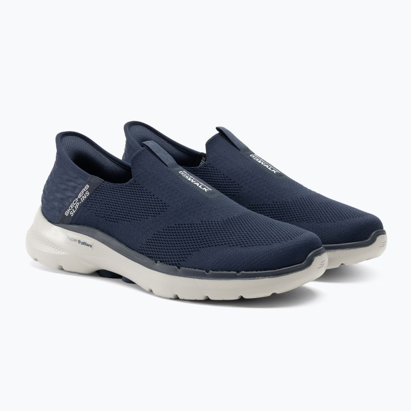 Vyriški batai SKECHERS Slip-ins Go Walk 6 Easy On navy/white 4