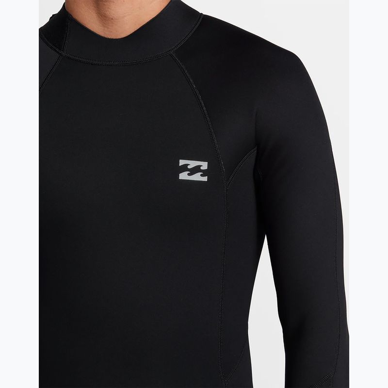 Vyriškas hidrokostiumas Billabong 4/3 mm Foil Back Zip black 4