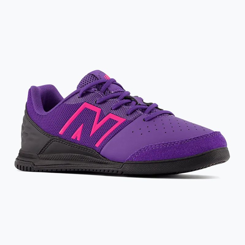 Vaikiški futbolo bateliai New Balance Audazo V6 Command IN violetiniai 10