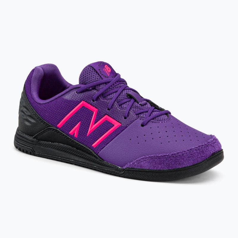 Vaikiški futbolo bateliai New Balance Audazo V6 Command IN violetiniai