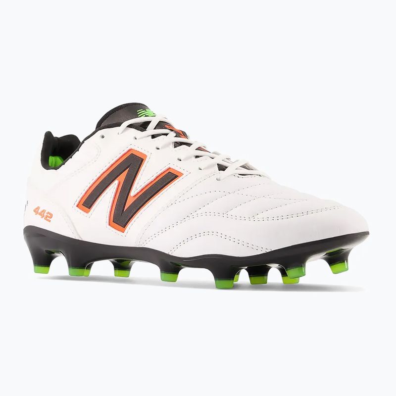 Vyriški futbolo bateliai New Balance 442 V2 Pro FG balti ir juodi MS41FWD2.D.095 10