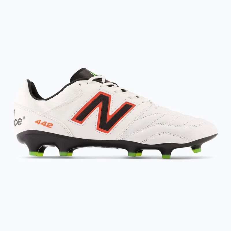 Vyriški futbolo bateliai New Balance 442 V2 Pro FG balti ir juodi MS41FWD2.D.095 11