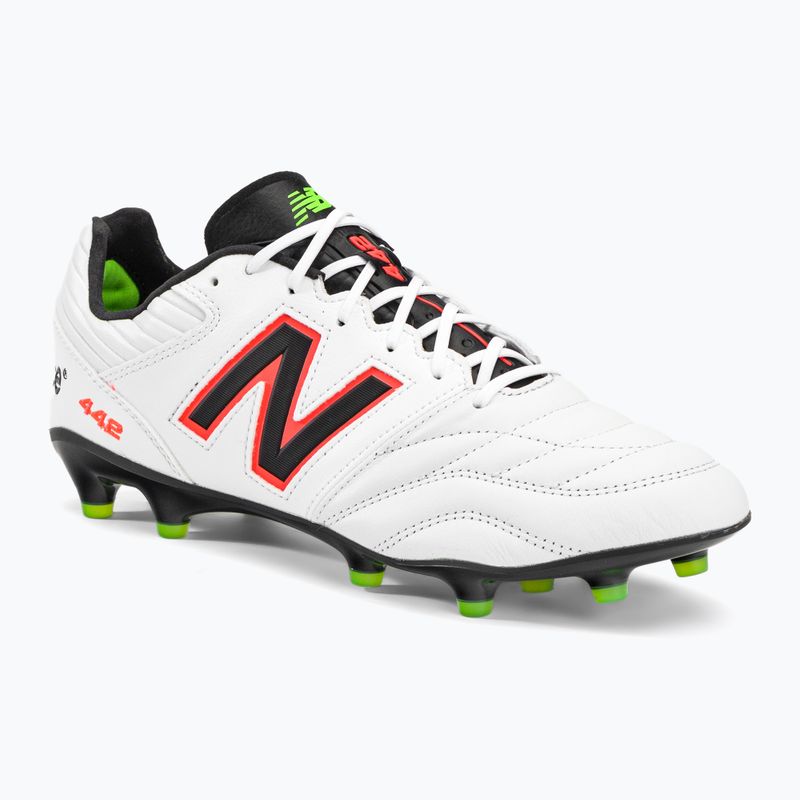 Vyriški futbolo bateliai New Balance 442 V2 Pro FG balti ir juodi MS41FWD2.D.095