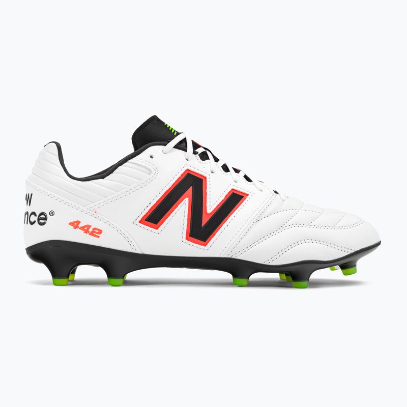 Vyriški futbolo bateliai New Balance 442 V2 Pro FG balti ir juodi MS41FWD2.D.095 2