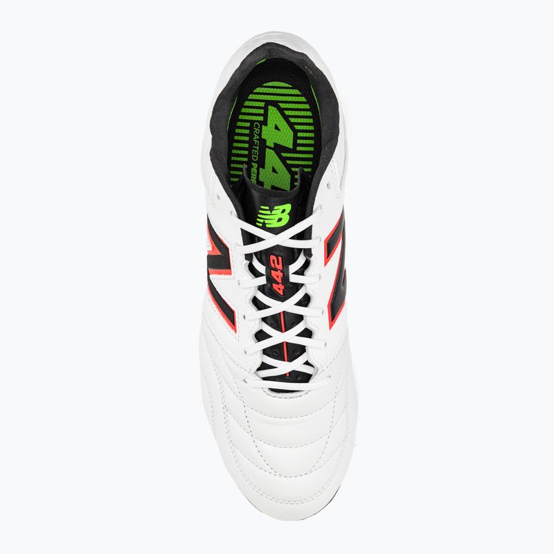 Vyriški futbolo bateliai New Balance 442 V2 Pro FG balti ir juodi MS41FWD2.D.095 6