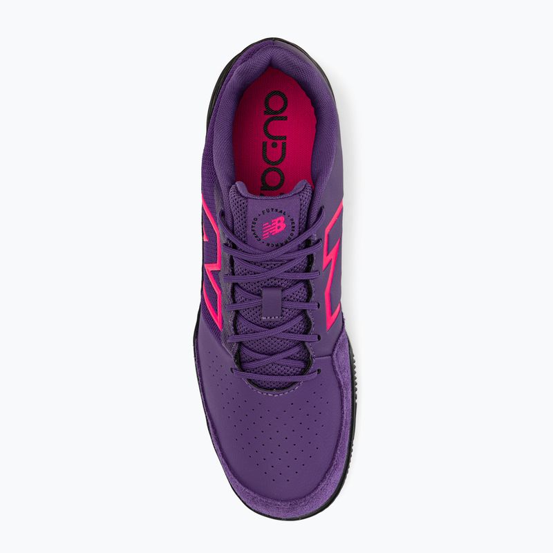 Vyriški futbolo bateliai New Balance Audazo V6 Command IN violetiniai ir juodi SA2IPH6.D.075 6
