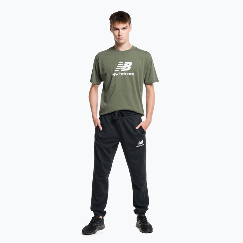 New Balance Essentials Stacked Logo French vyrų treniruočių kelnės juodos MP31539BK 2
