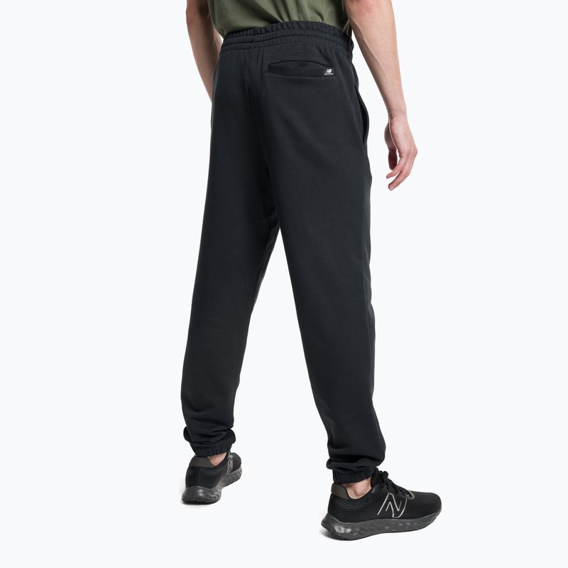 New Balance Essentials Stacked Logo French vyrų treniruočių kelnės juodos MP31539BK 3