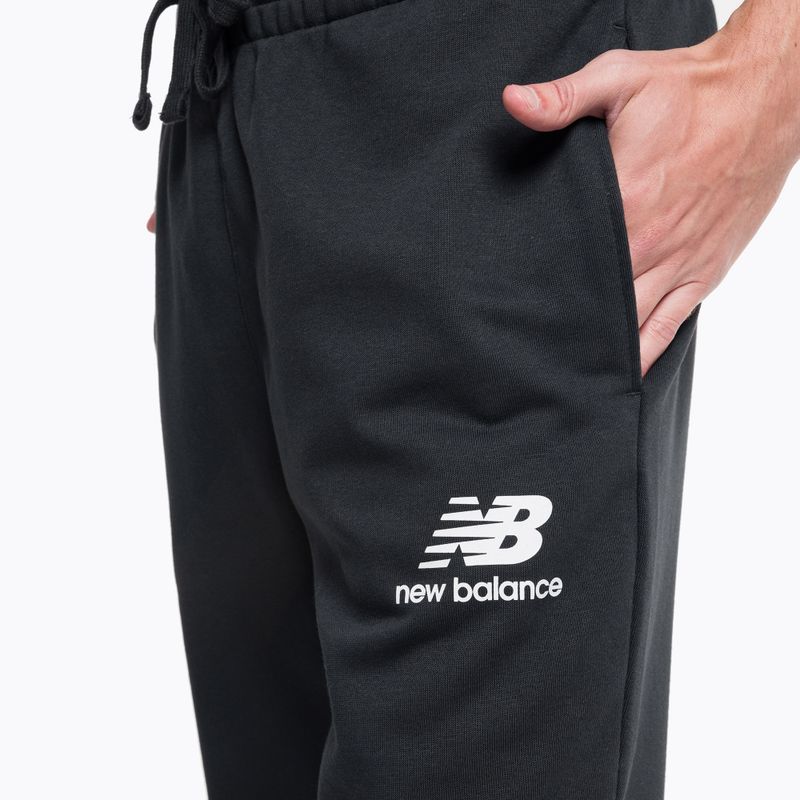 New Balance Essentials Stacked Logo French vyrų treniruočių kelnės juodos MP31539BK 4