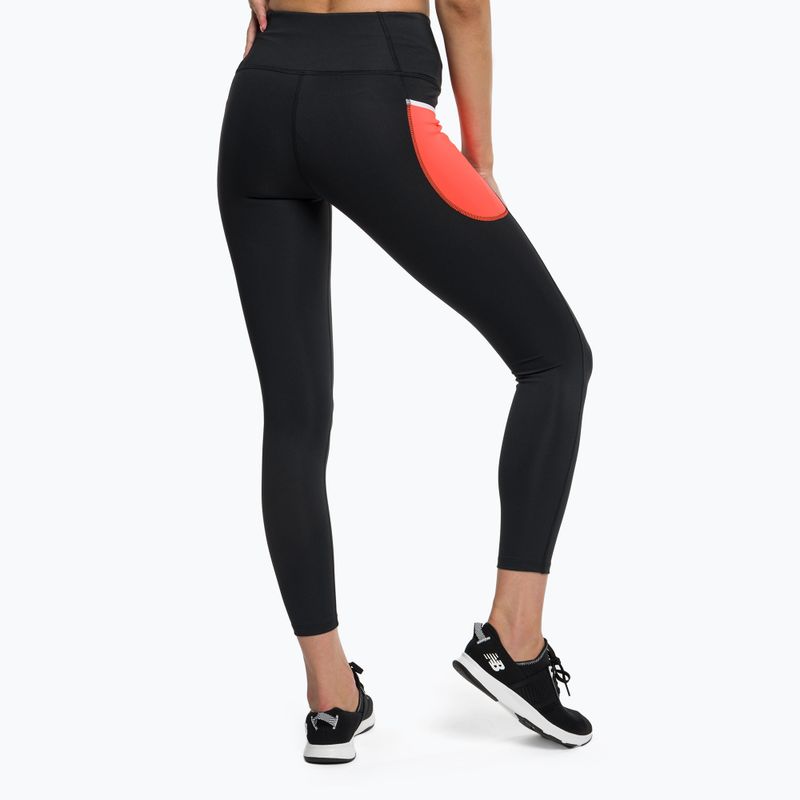 Moteriškos treniruočių tamprės New Balance Tight Shape Shield 7/8 High Rise Pocket black WP21112NDF 3