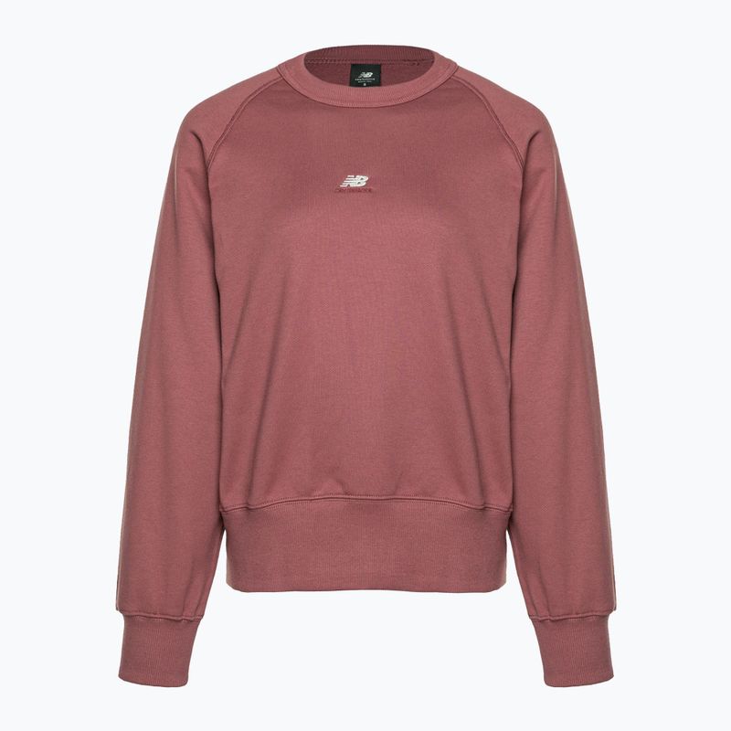 Moteriški treniruočių marškinėliai New Balance Athletics Remastered French Terry Crewneck red WT31500WAD 5