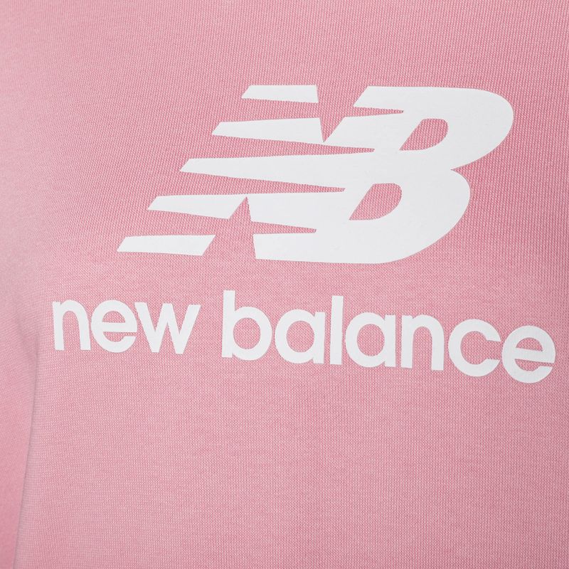 Moteriški treniruočių džemperiai New Balance Essentials Stacked Logo French Terry Hoodie pink WT3153333HAO 7