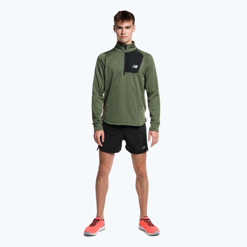 Vyriški treniruočių marškinėliai New Balance Top NB Heat Grid Half Zip pilka MT23252DO1 2