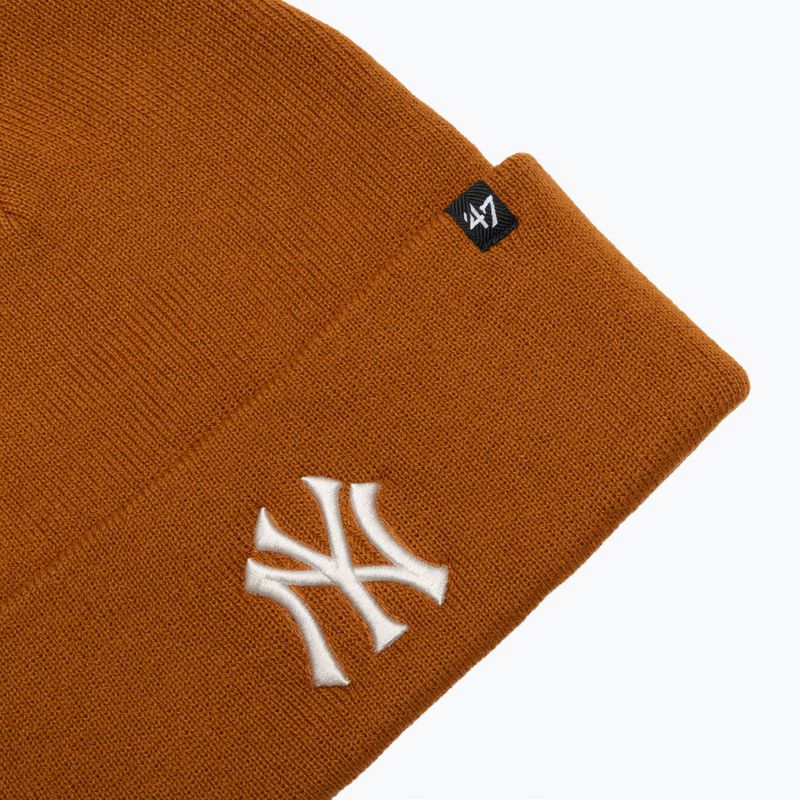Žieminė kepurė 47 Brand MLB New York Yankees Haymaker burnt orange 3