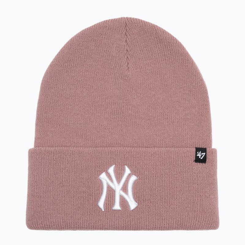 Žieminė kepurė 47 Brand MLB New York Yankees Haymaker mauve