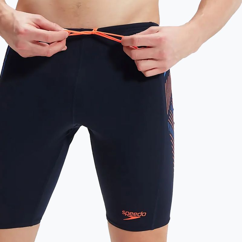 Vyriški maudymosi kostiumėliai Speedo Tech Panel navy/orange 12