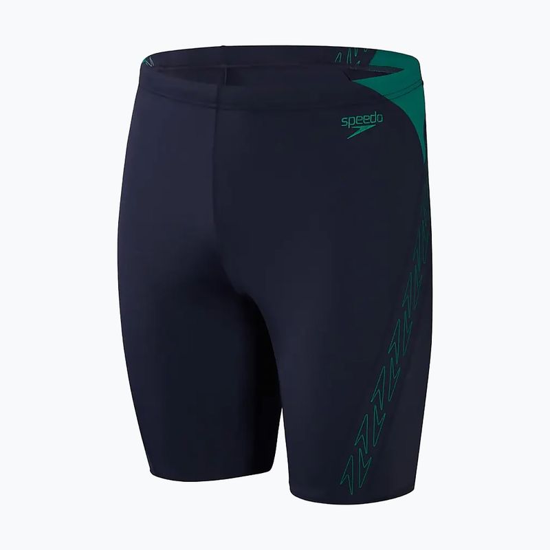 Vyriškos Speedo Hyper Boom Splice maudymosi kelnės navy/green 5