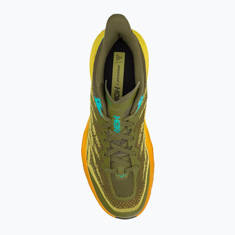 HOKA Speedgoat 5 vyriški bėgimo bateliai green-yellow 1123157-APFR 5