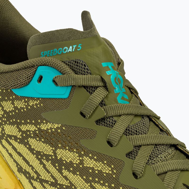 HOKA Speedgoat 5 vyriški bėgimo bateliai green-yellow 1123157-APFR 8