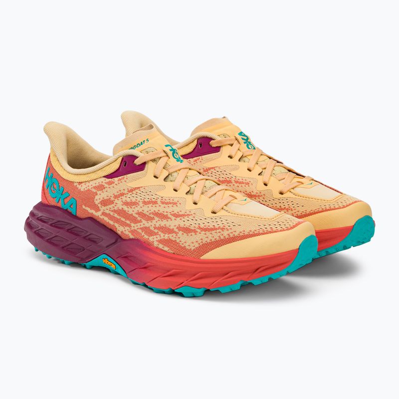 Moteriški bėgimo bateliai HOKA Speedgoat 5 impala/flame 1123158-IFLM 4