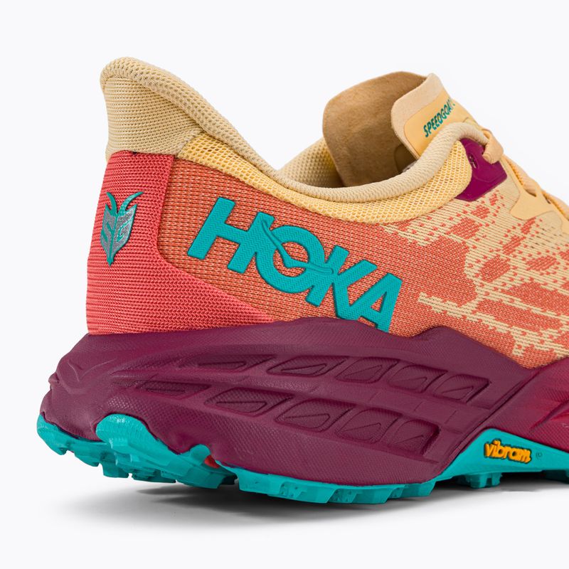 Moteriški bėgimo bateliai HOKA Speedgoat 5 impala/flame 1123158-IFLM 9